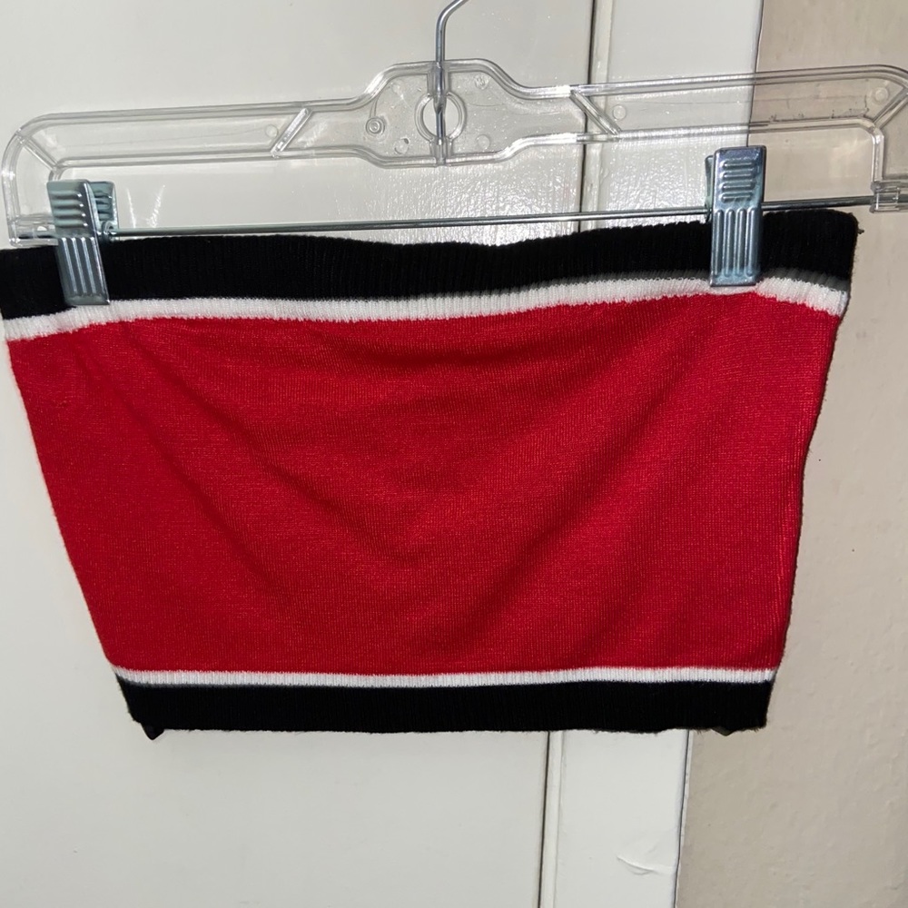 Red tube top